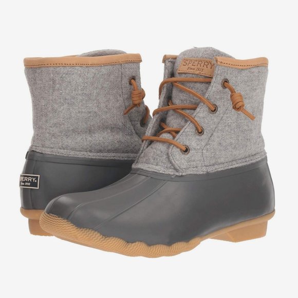 Sperry Shoes - Sperry Women's Saltwater Wool Embossed Duck Boot- Size 8.5